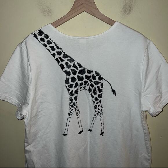 VINTAGE CITÉ giraffe print front pocket maxi dress XL - Picture 5 of 6